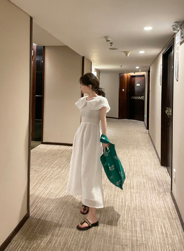 逃亡王女のチュールロングスカートは純粋で年齢を軽減するドールカラードレスレディースウエスト痩身