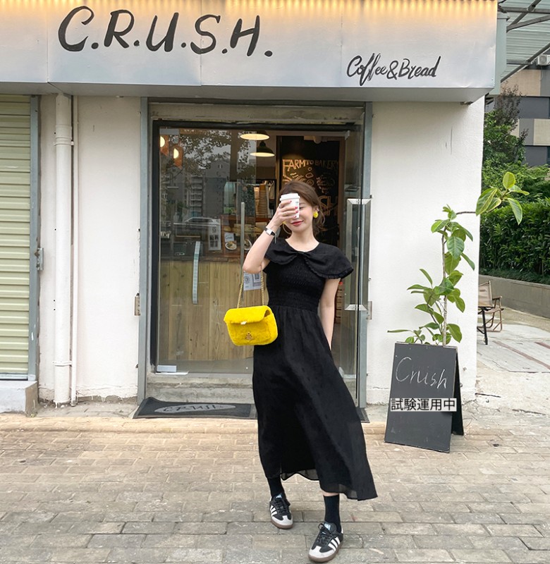 逃亡王女のチュールロングスカートは純粋で年齢を軽減するドールカラードレスレディースウエスト痩身