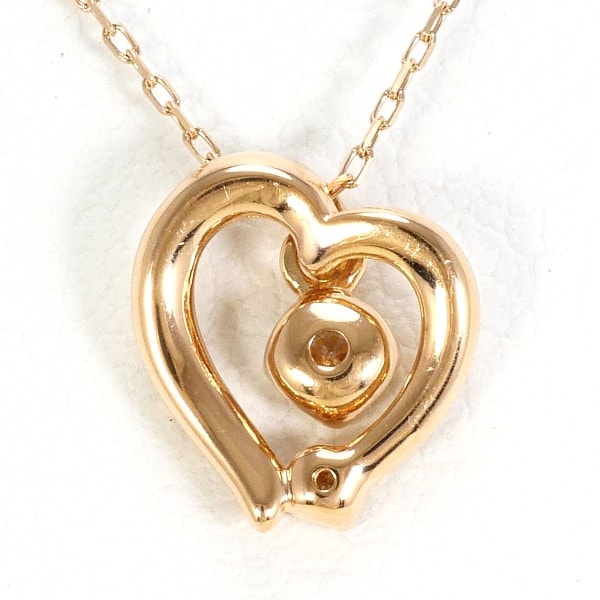 カナル4℃ K10PG ネックレス ダイヤ 総重量約1.0g 約40cm ジュエリー 中古 カナル4℃ K10PG ネックレス ダイヤ 総重量約1.0g 約40cm ジュエリー 中古