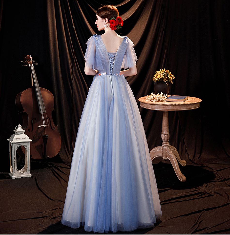 【2枚購入で100円OFF】レディース ウェディングドレス カラードレス 結婚式 花嫁 披露宴 刺繍 二次会 パーティードレス 演奏会 お嫁さん 発表会 ブルー 【2枚購入で100円OFF】レディース ウェディングドレス カラードレス 結婚式 花嫁 披露宴 刺繍 二次会 パーティードレス 演奏会 お嫁さん 発表会 ブルー