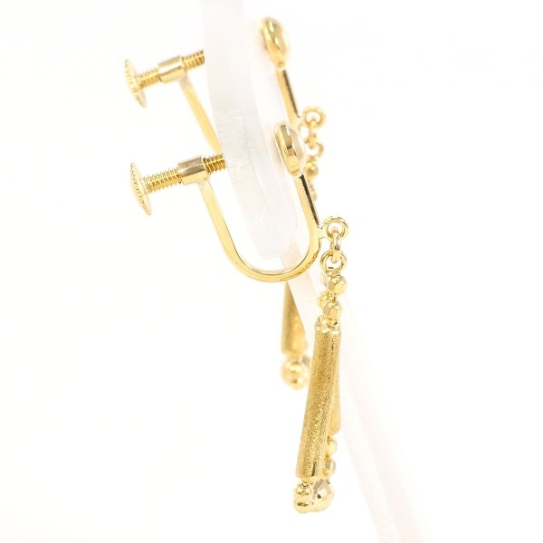 K18 18金 YG イエローゴールド イヤリング 総重量約2.1g ジュエリー 中古