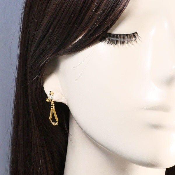 K18 18金 YG イエローゴールド イヤリング 総重量約2.1g ジュエリー 中古