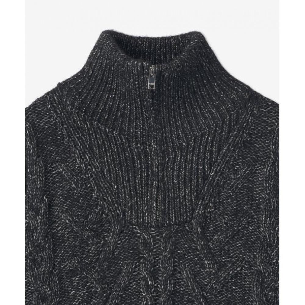 GANNI 女性用チャンキーケーブルニット-ブラック/K1771099 GANNI 女性用チャンキーケーブルニット-ブラック/K1771099