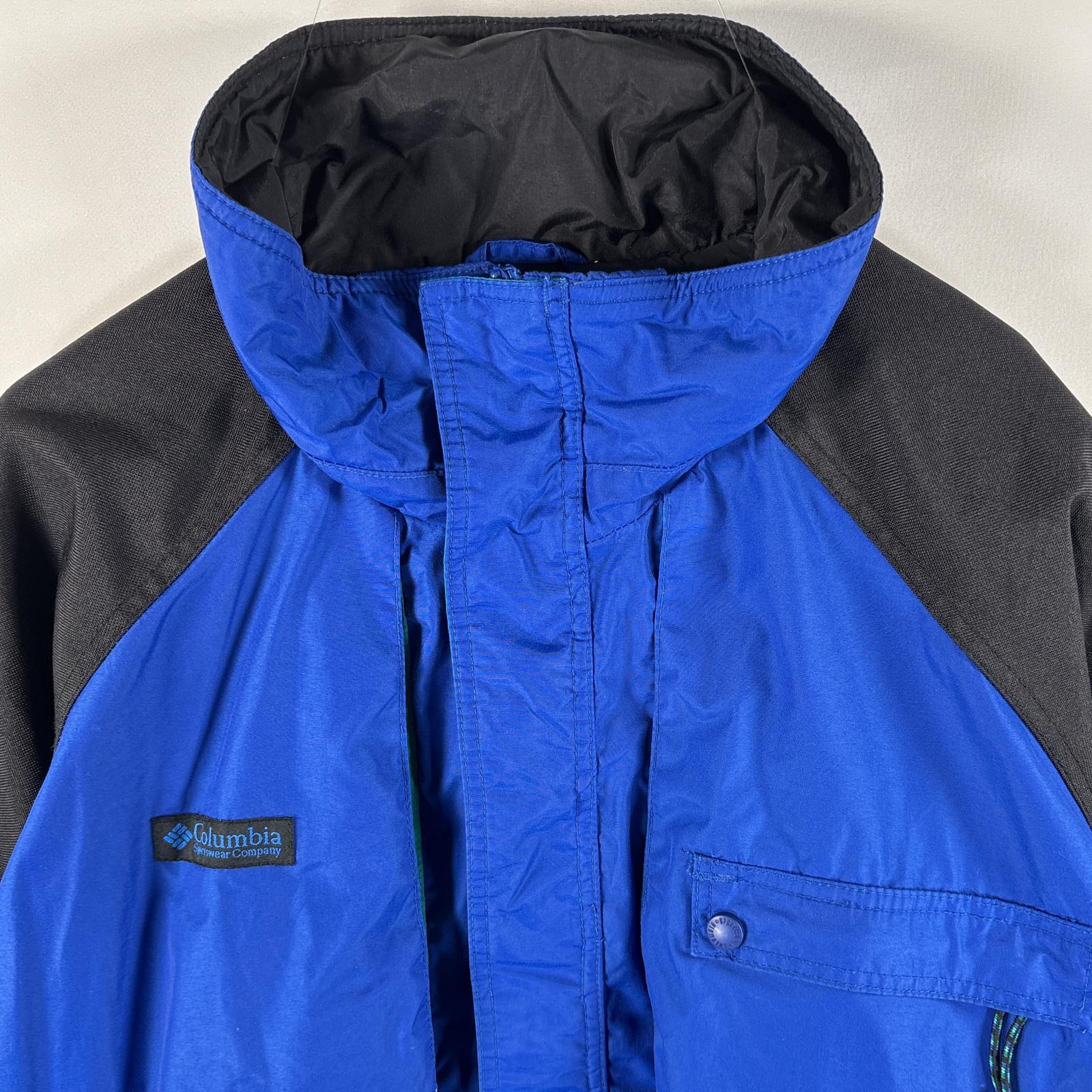 古着 90s/90年代 ナイロンジャケット マウンテンジャケット ワンポイントロゴ 大きいサイズ XL ブルー メンズ 古着 90s/90年代 ナイロンジャケット マウンテンジャケット ワンポイントロゴ 大きいサイズ XL ブルー メンズ