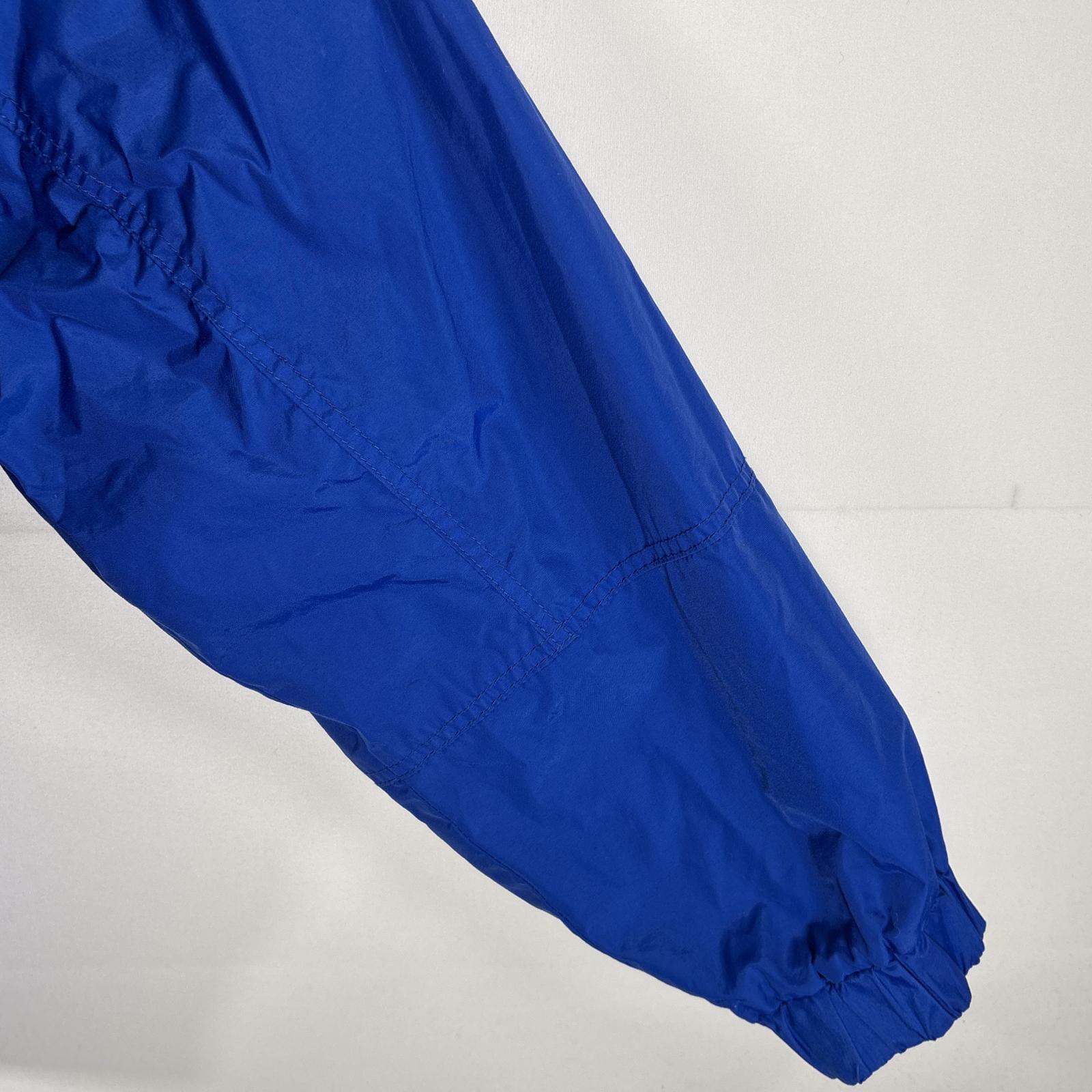 古着 90s/90年代 ナイロンジャケット マウンテンジャケット ワンポイントロゴ 大きいサイズ XL ブルー メンズ 古着 90s/90年代 ナイロンジャケット マウンテンジャケット ワンポイントロゴ 大きいサイズ XL ブルー メンズ