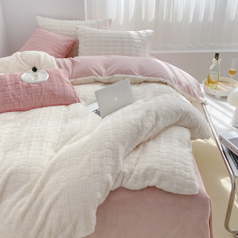 A類母子級ラッコウサギの綿毛切り花キット厚保温拡大ダブルベッドミルク綿毛4点セット A類母子級ラッコウサギの綿毛切り花キット厚保温拡大ダブルベッドミルク綿毛4点セット