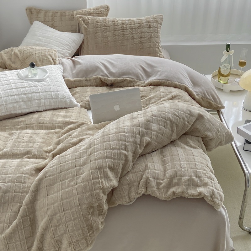 A類母子級ラッコウサギの綿毛切り花キット厚保温拡大ダブルベッドミルク綿毛4点セット A類母子級ラッコウサギの綿毛切り花キット厚保温拡大ダブルベッドミルク綿毛4点セット