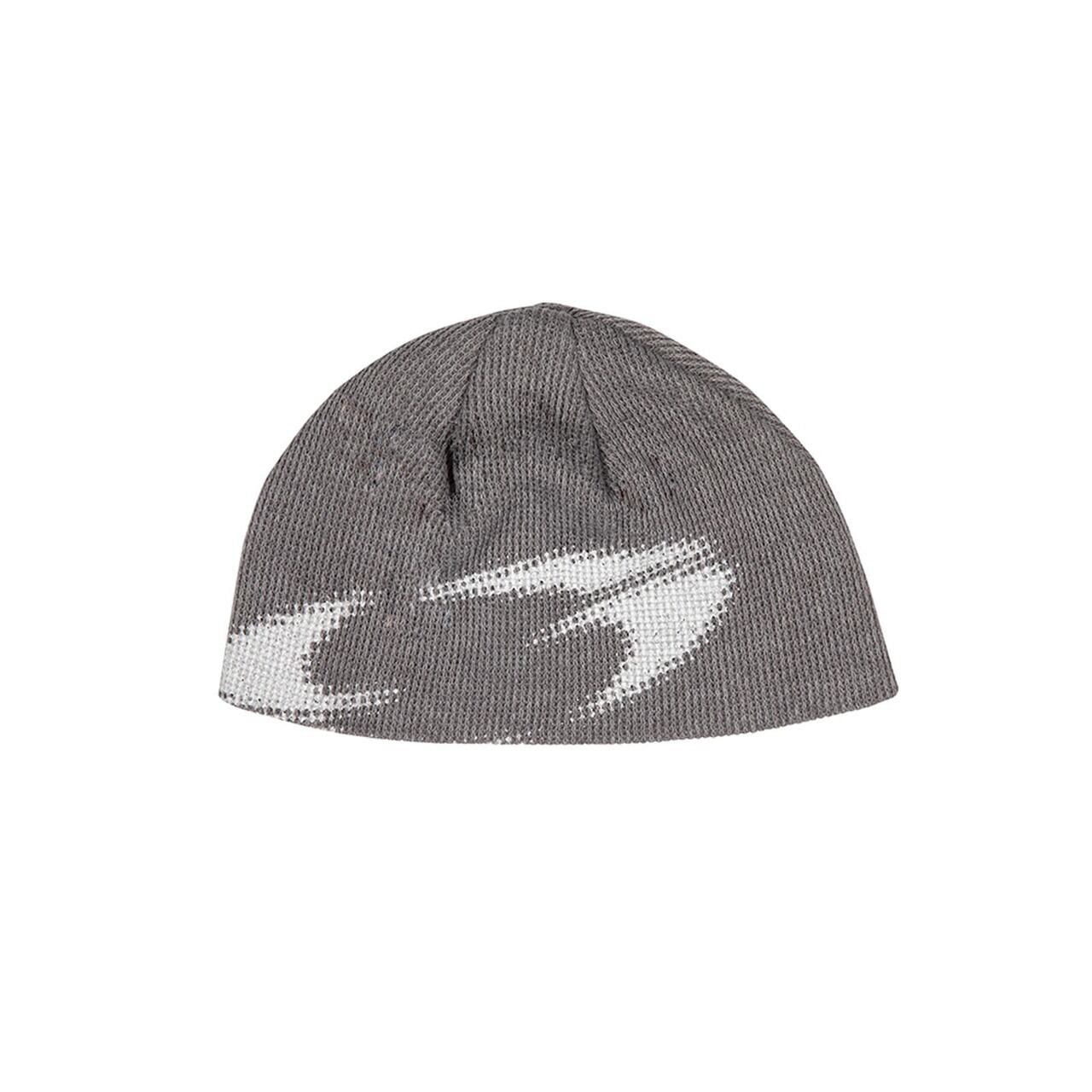 LOGO TWO - TONE BEANIE [GREY] ニット帽