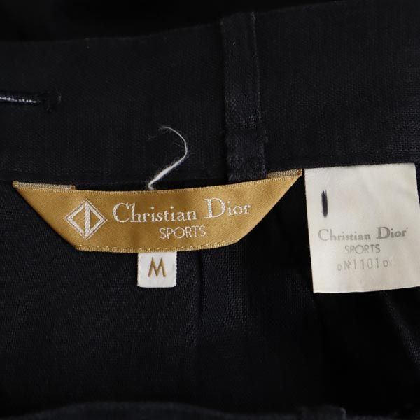 クリスチャンディオール スポーツ リネンブレンド ミディ丈 スカート M 黒 Christian Dior SPORTS レディース クリスチャンディオール スポーツ リネンブレンド ミディ丈 スカート M 黒 Christian Dior SPORTS レディース