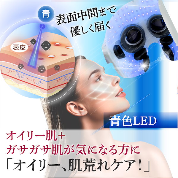 【メーカー保証】PLEASINGSAN 目元専用EMS&顔用LEDフェイスマスク Qoo10] PLEASINGSAN 目元 EMS＋顔用LED フェイスマスク