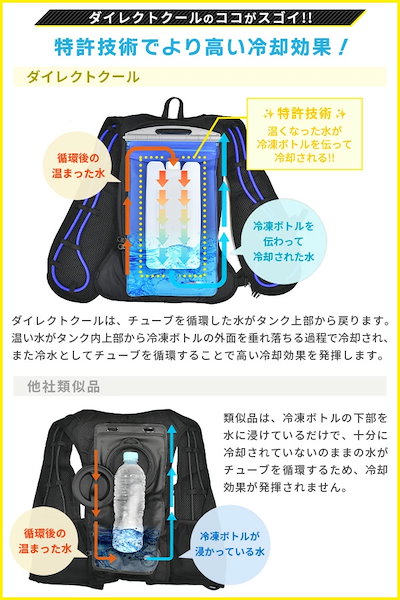 Qoo10] 山善 DC-Y2水冷服 水冷ベスト 2025年 : メンズファッション