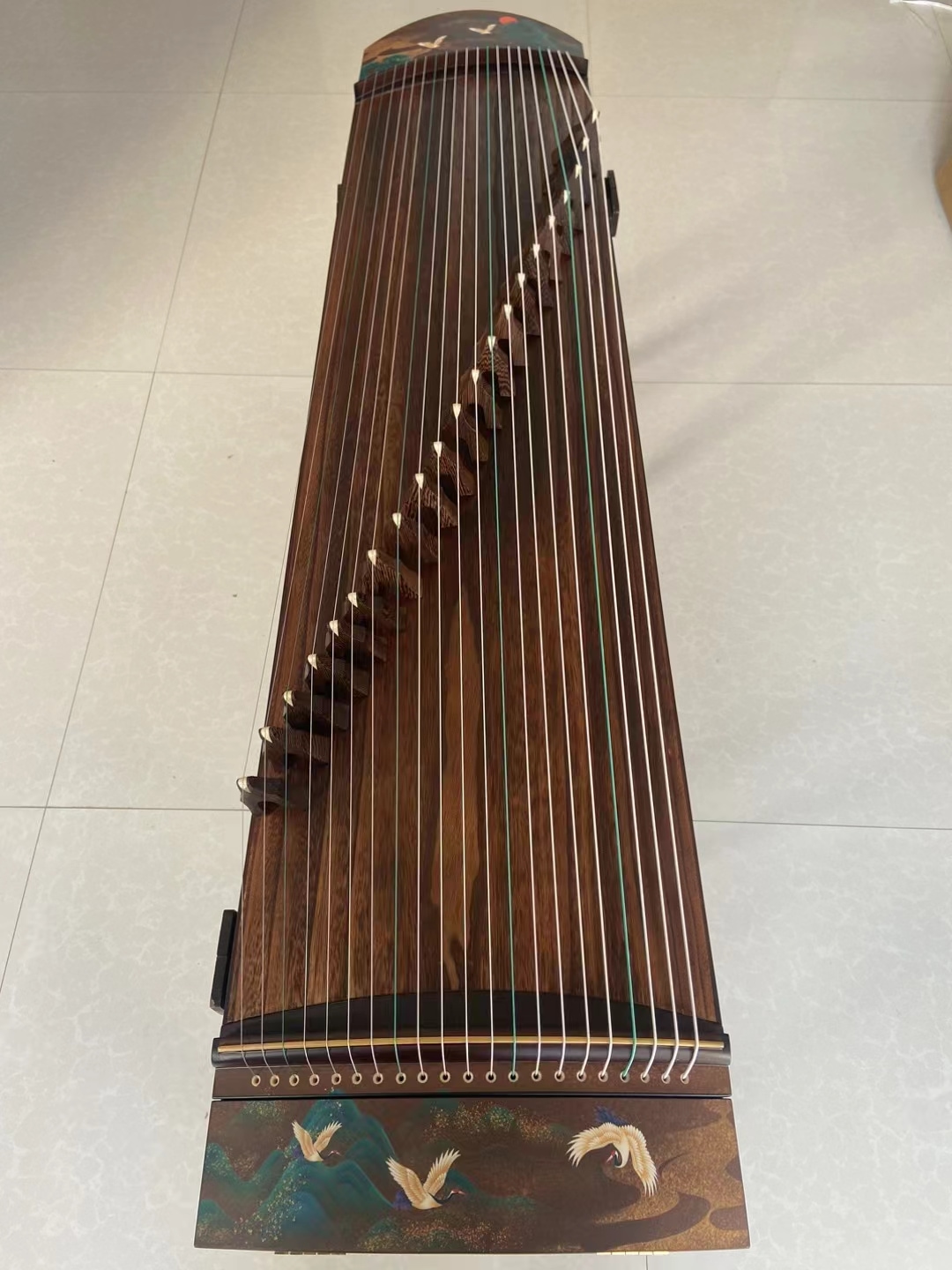 箏 中国箏 新品 21弦 1メートル小型 備品の弦など付 Amazon | 箏 、琴