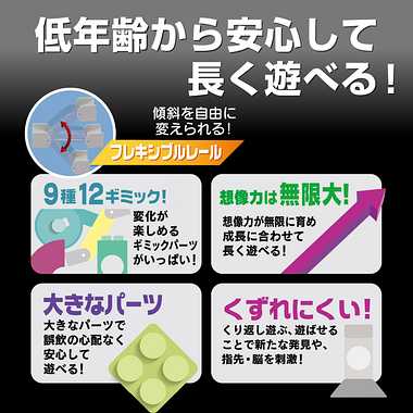 コロコロコースター FLEX+ ジャンプセット ブロック遊び コロコロ 遊び 知育玩具 おもちゃ 7032 3歳以上