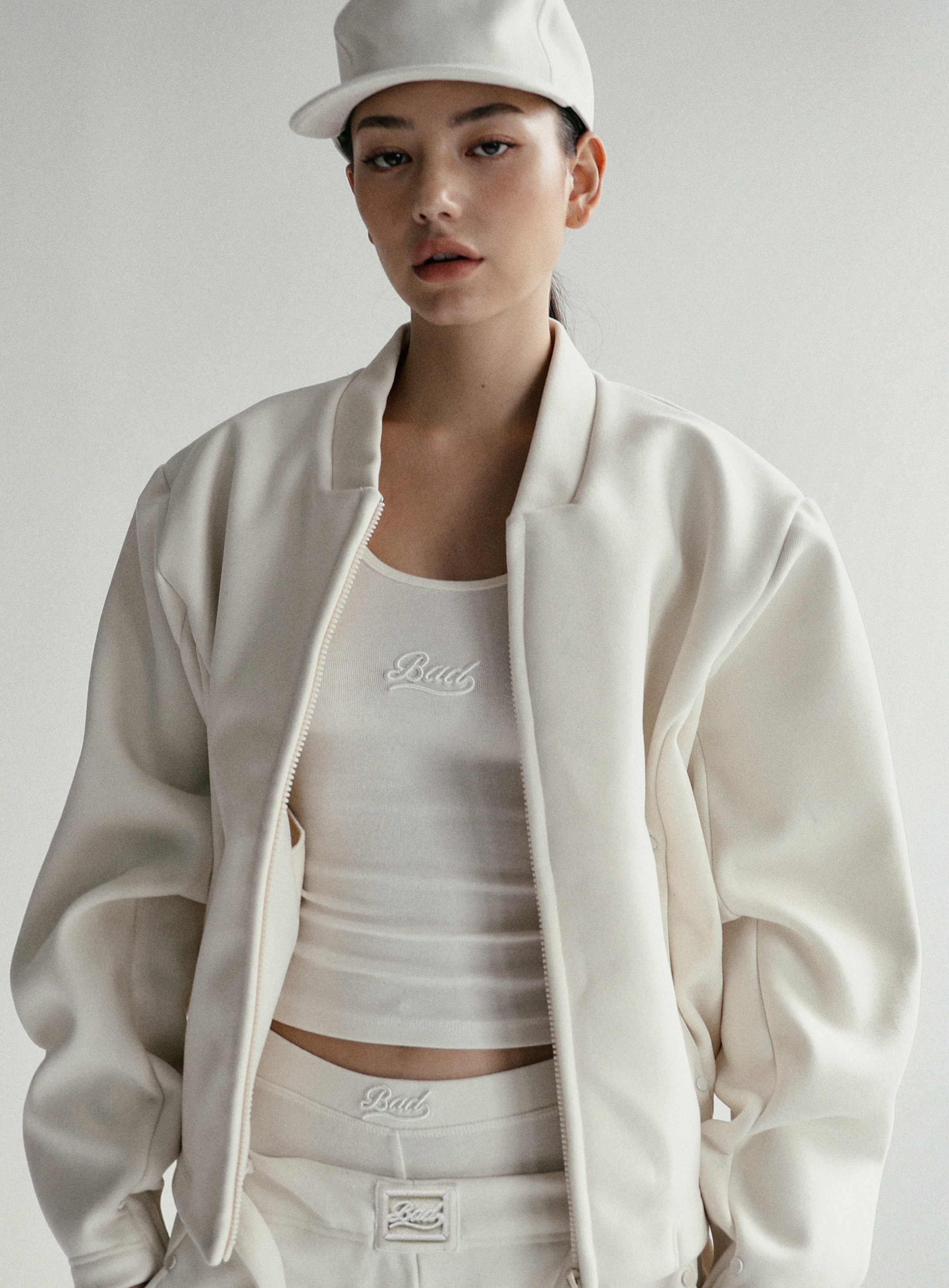 アウターその他 BADBLOOD Beyond Cash Soft Zip-Up Jacket Charcoal BADBLOOD 【BADBLOOD】 [UNISEX] BEYOND CASH SOFT ZIP-UP