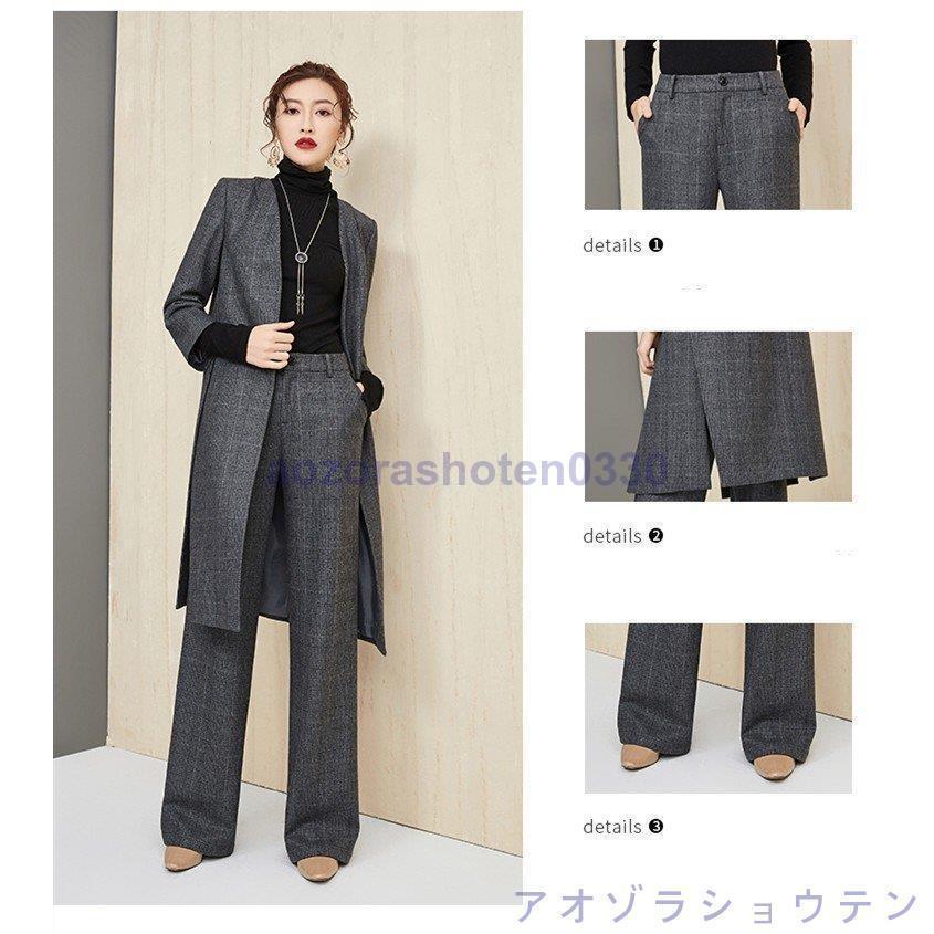 スーツセット レディース パンツセット 30代40代 事務服 ジャケット ワイドパンツ ビジネススーツ ラシャ セレモニー 入学式 通勤オシャレ 着痩せ スーツセット レディース パンツセット 30代40代 事務服 ジャケット ワイドパンツ ビジネススーツ ラシャ セレモニー 入学式 通勤オシャレ 着痩せ