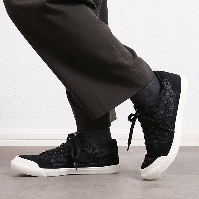 スニーカー イノマー ファブリック [AD607] INOMER F FABRIC レディース 靴 カジュアルシューズ Black/Black ブラック 正規取扱店