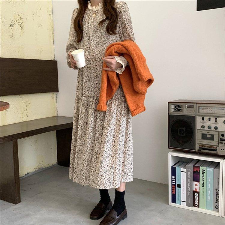 ワンピース レディース 40代 おしゃれ マキシワンピース 春秋冬 花柄 長袖ワンピース 新作 韓国風 レース フレア キレイめ 大きいサイズ 大人 30代 50代 かわいい 大人可愛い きれいめ mdprevattcaulkingandwaterproofing.com