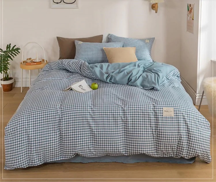 簡単スタイルアップ韓国ファッション シンプル 格子縞 ベッドシート 4点セット ガーリーなスタイル キルトカバー 寝具 3点セット seet系 気質 おしゃれな 大人気 簡単スタイルアップ韓国ファッション シンプル 格子縞 ベッドシート 4点セット ガーリーなスタイル キルトカバー 寝具 3点セット seet系 気質 おしゃれな 大人気