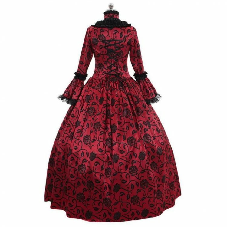 レトロドレス 大人用コスプレ衣装 ロングドレス 長袖 ハロウィン衣装 プリンセスライン お姫様 プリンセス 欧風 貴族 ハロウィンコスチューム cosplay 変装 イベント 舞台劇 舞台衣装