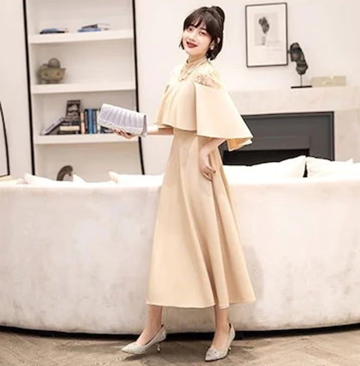 ドレス 結婚式 お呼ばれ パーディー ミモレ丈 パーティードレス レースドレス ワンピース おしゃれ フォーマル 二次会 パーティー お呼ばれ 演奏会 成人式