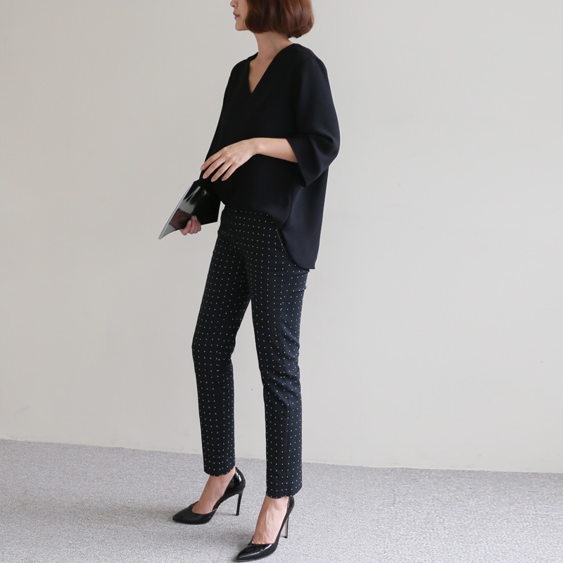 [The Bree]自体製作女子力アップの基本当日発送!V-neck ブラウス