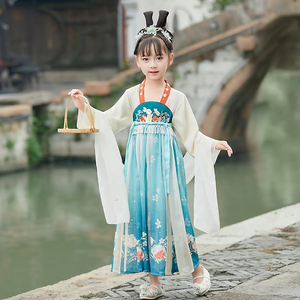 Qoo10] 女の子韓服子供韓服秋新中国風子供服古代衣