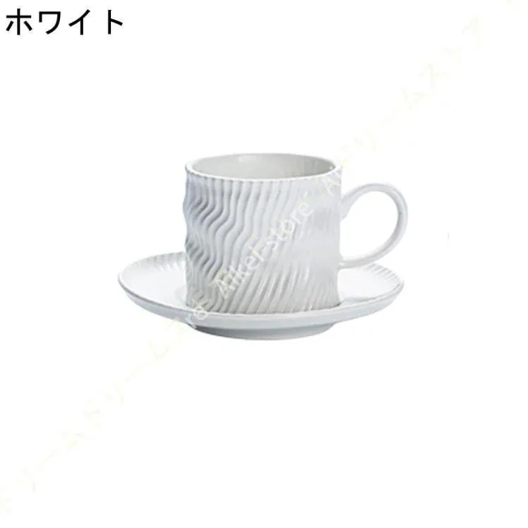 お皿30%OF カフェ風 おしゃれ 削ぎ 美濃焼 カフェオレ コーヒーカップ 皿 食器 食器 スープカップ スープマグ グリーン ホワイト 2点セット プレート 【6月新品＆イベントセール】マグカップ_1