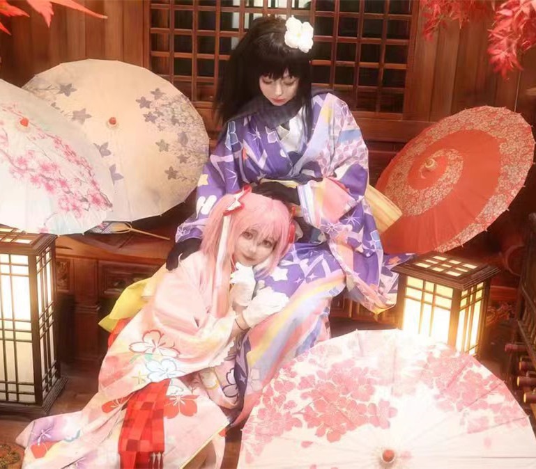 魔法少女まどかマギカ マギレコ 暁美ほむら 鹿目まどか 晴着 浴衣 コスプレ衣装 コスチューム 完全サイズオーダー 魔法少女まどかマギカ マギレコ 暁美ほむら 鹿目まどか 晴着 浴衣 コスプレ衣装 コスチューム 完全サイズオーダー