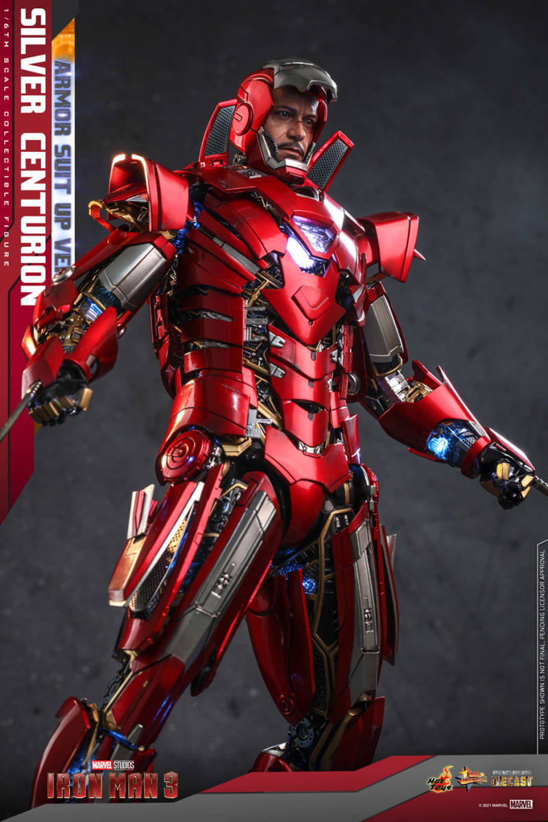 新品未開封 HOTTOYS １／６ MMS618D43 Silver Centurion アーマー・スーツアップ版 フィギュア