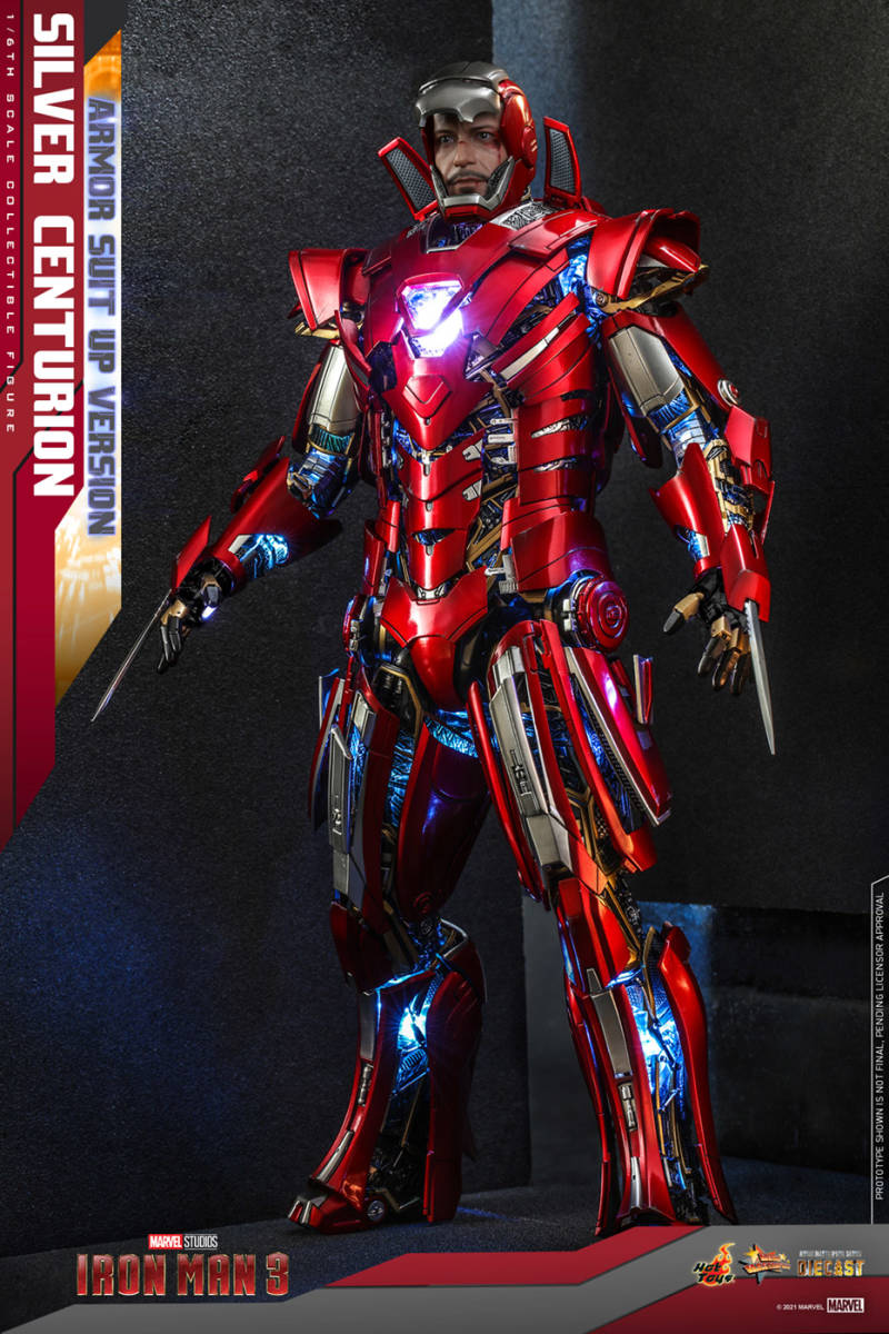 新品未開封 HOTTOYS １／６ MMS618D43 Silver Centurion アーマー・スーツアップ版 フィギュア