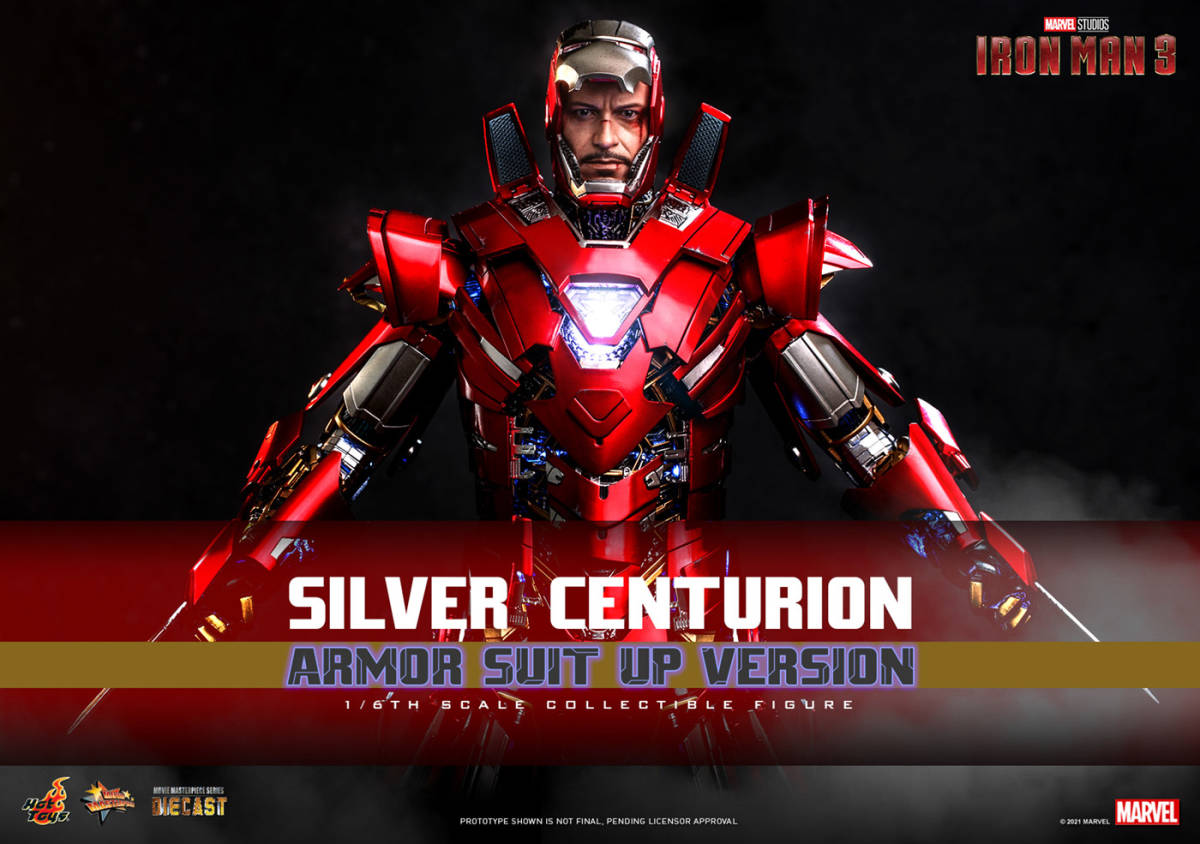 新品未開封 HOTTOYS １／６ MMS618D43 Silver Centurion アーマー・スーツアップ版 フィギュア