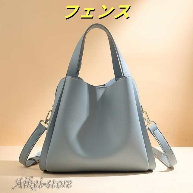 ショルダーバッグ レディース 柔らかい PU革 レザー 大きめ シンプル 軽量 仕切り 斜めがけ 肩掛け 2Way トートバッグ 40代 30代 通勤 ビ