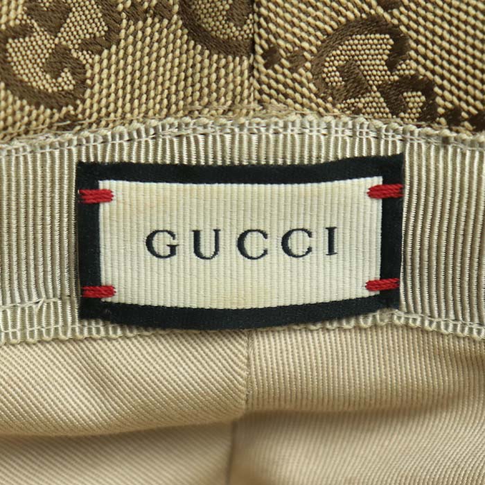 GUCCI バケットハット GGパターン ベージュ/ブラウン キャンバス GGキャンバス バケットハットベージュ＆ダークブラウン | GUCCI公式