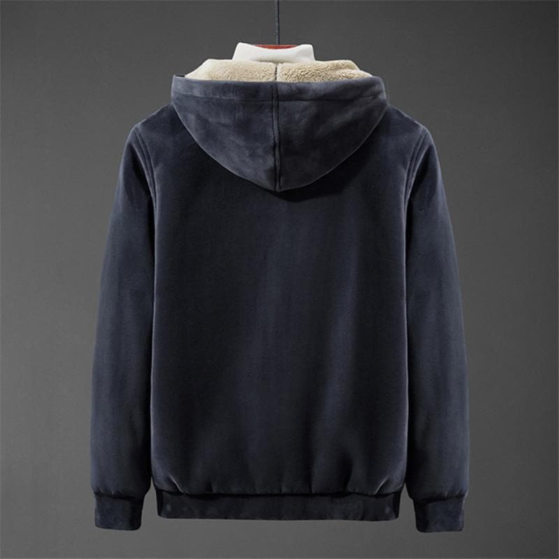 ゆったり 裏起毛 裏ボア スポーツ ジップアップパーカー ジャケット フード付き ポケット付き 冬 厚手 前開き メンズ 長袖 ブルゾン パーカー 秋服