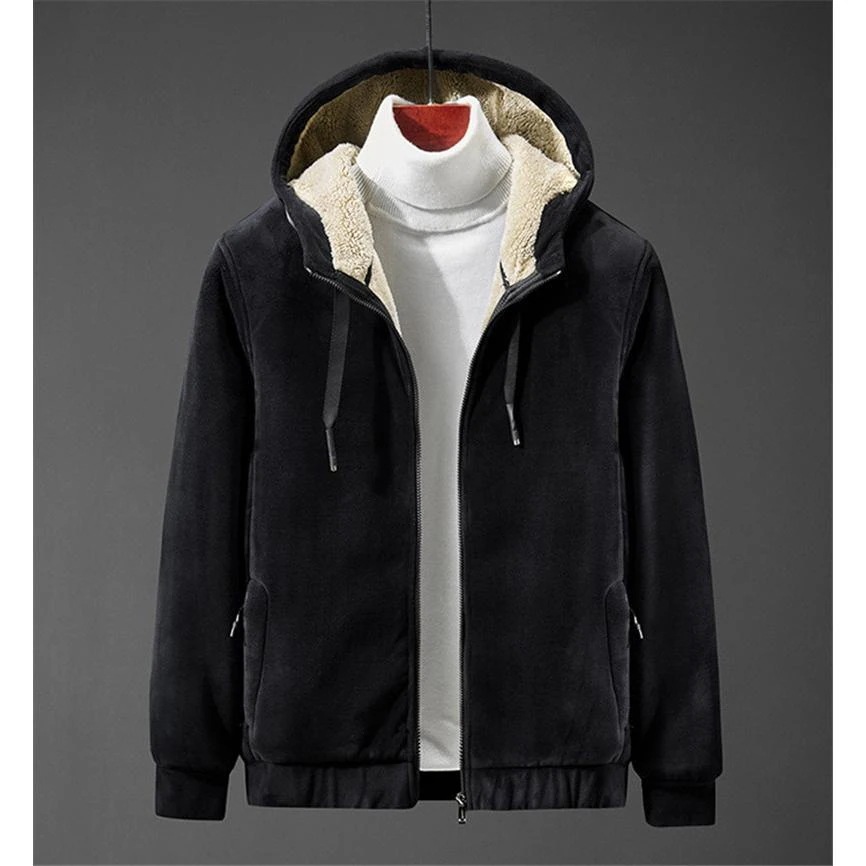 ゆったり 裏起毛 裏ボア スポーツ ジップアップパーカー ジャケット フード付き ポケット付き 冬 厚手 前開き メンズ 長袖 ブルゾン パーカー 秋服