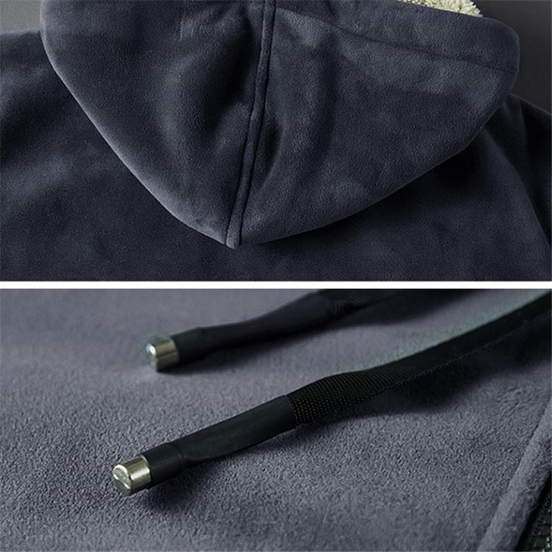 ゆったり 裏起毛 裏ボア スポーツ ジップアップパーカー ジャケット フード付き ポケット付き 冬 厚手 前開き メンズ 長袖 ブルゾン パーカー 秋服