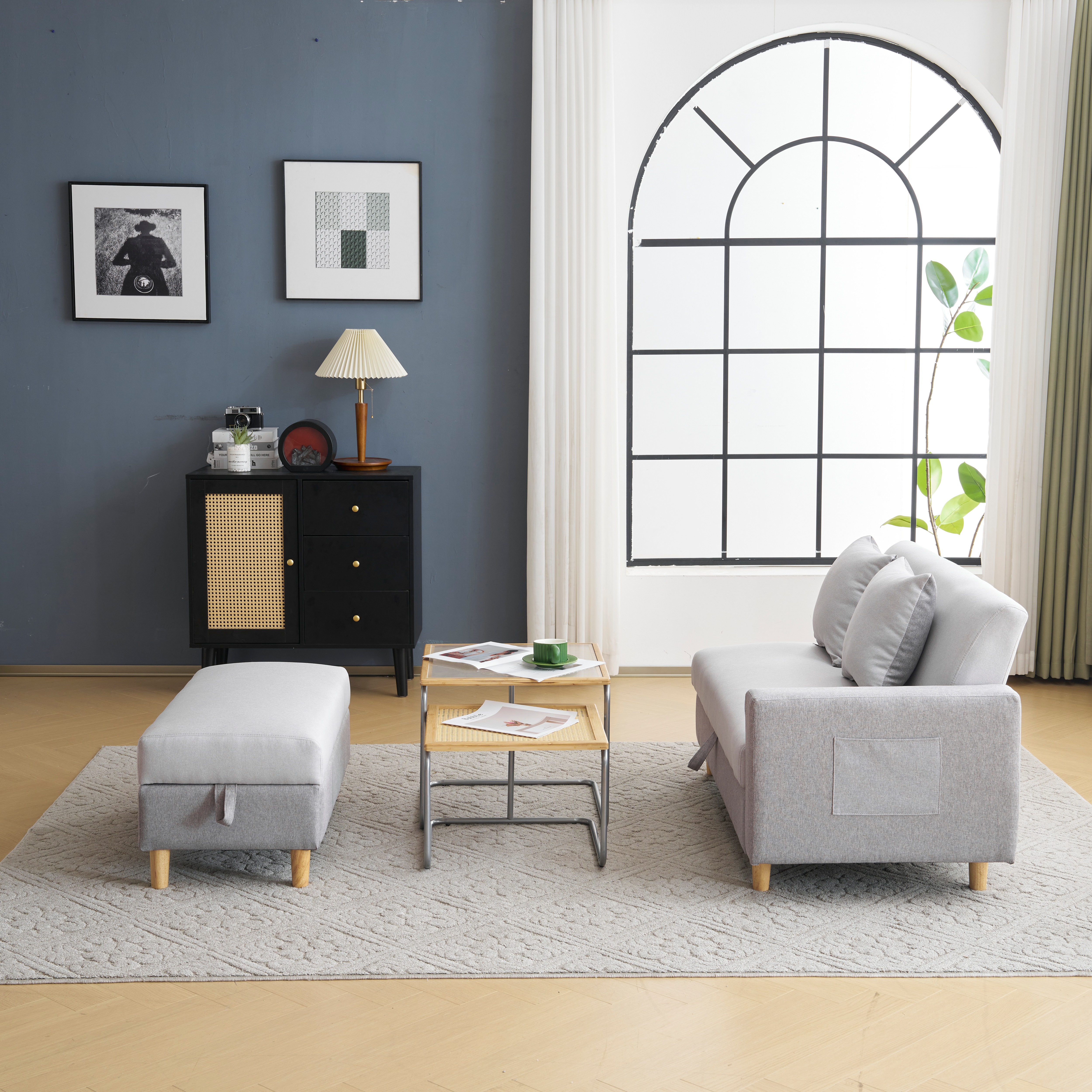 ソファカチン ソファー ソファーベッド 3P 3人掛けソファ 5ways