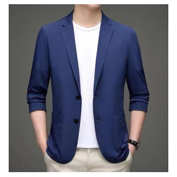 ジャケット メンズ サマージャケット 長袖 冷感 カーディガン 薄軽 スーツジャケット UVカット 薄い 細身 スリム 涼しい カジュアル きれい目 オフィス