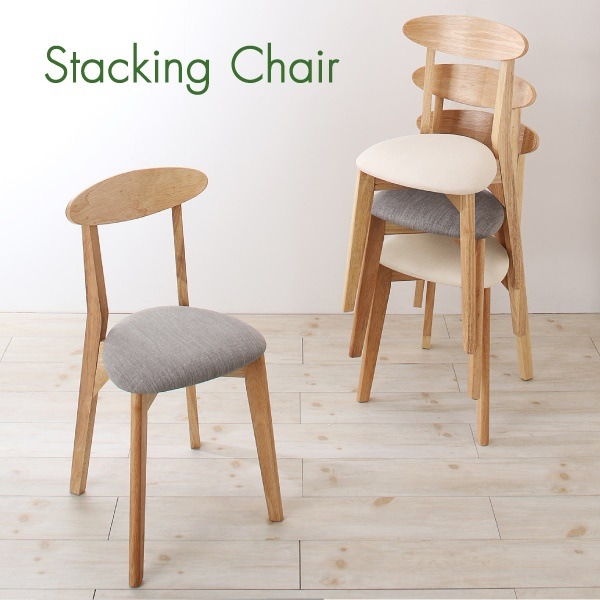 ガラスと木の異素材MIX モダンデザインダイニングシリーズ [Noines]ノイネス ダイニングチェア単品（1脚） アイボリー