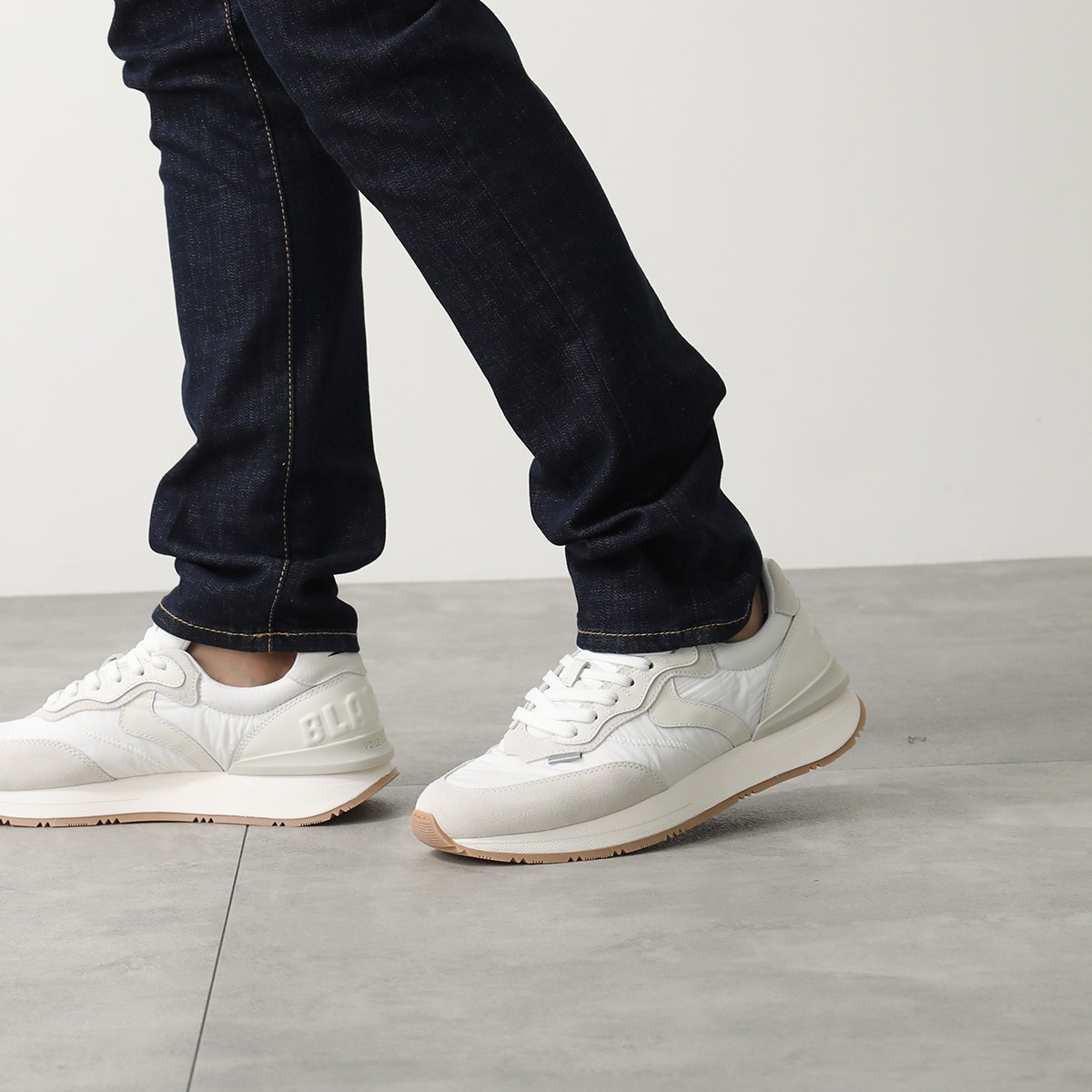 VOILE BLANCHE ボイルブランシェ スニーカー QWARK EASY 2018758 メンズ ローカット スウェード ナイロン ロゴ 靴 1N21 VOILE BLANCHE ボイルブランシェ スニーカー QWARK EASY 2018758 メンズ ローカット スウェード ナイロン ロゴ 靴 1N21