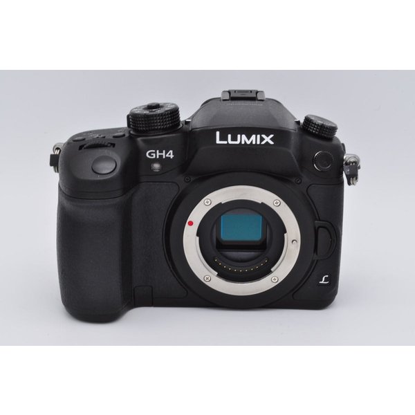【中古】パナソニック Panasonic GH4 レンズキット 標準ズームレンズ付属 ブラック SDカード付き