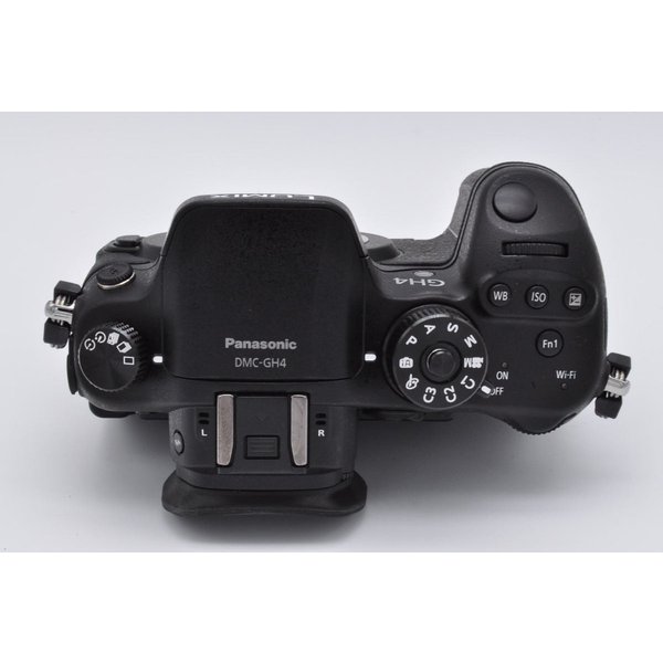 【中古】パナソニック Panasonic GH4 レンズキット 標準ズームレンズ付属 ブラック SDカード付き