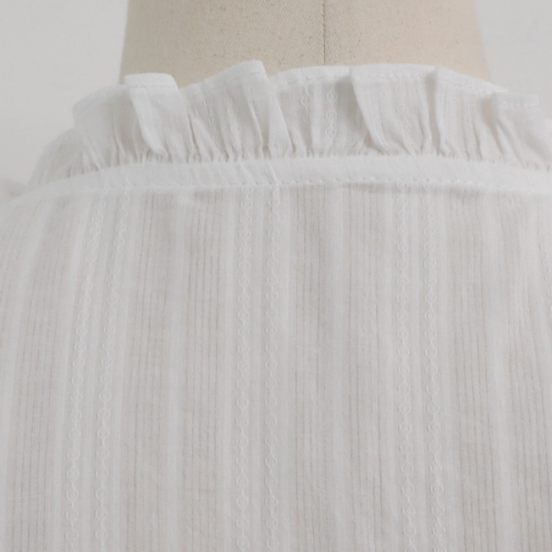 [イーブレットバイJSTYLE] イーブレットラセンティレースシャーリングブラウス Jスタイル