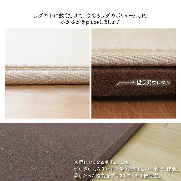 ラグ 厚手 15mm厚 低反発 下敷きラグセット 1.5畳 カバー付き 洗えるラグサイズ 約130x185cm 北欧 ヘリンボーン 平織 無地 ボーダー おしゃれ ノーイ ロイヤルラグプラス ラグ 厚手 15mm厚 低反発 下敷きラグセット 1.5畳 カバー付き 洗えるラグサイズ 約130x185cm 北欧 ヘリンボーン 平織 無地 ボーダー おしゃれ ノーイ ロイヤルラグプラス