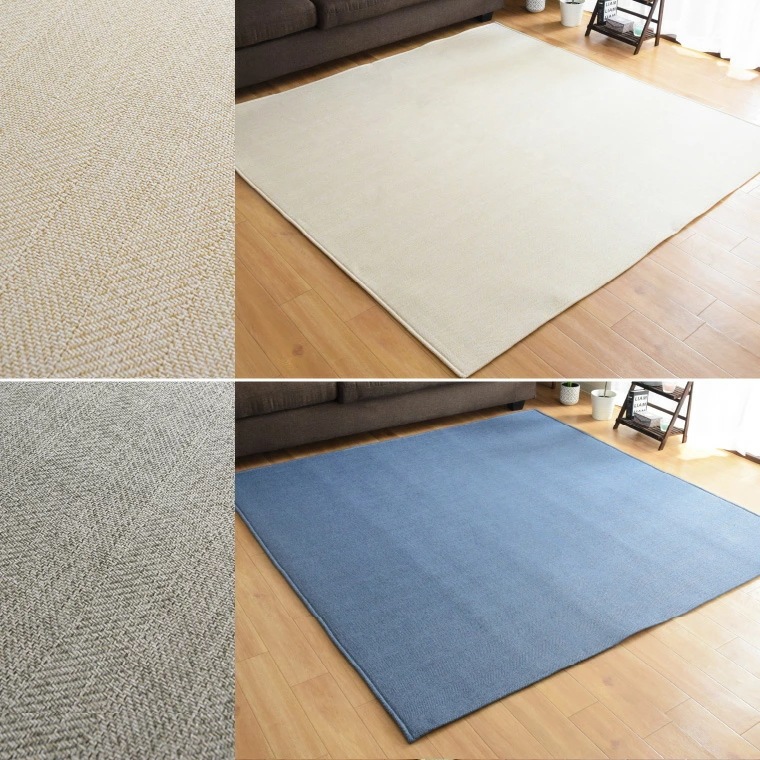 ラグ 厚手 15mm厚 低反発 下敷きラグセット 1.5畳 カバー付き 洗えるラグサイズ 約130x185cm 北欧 ヘリンボーン 平織 無地 ボーダー おしゃれ ノーイ ロイヤルラグプラス ラグ 厚手 15mm厚 低反発 下敷きラグセット 1.5畳 カバー付き 洗えるラグサイズ 約130x185cm 北欧 ヘリンボーン 平織 無地 ボーダー おしゃれ ノーイ ロイヤルラグプラス