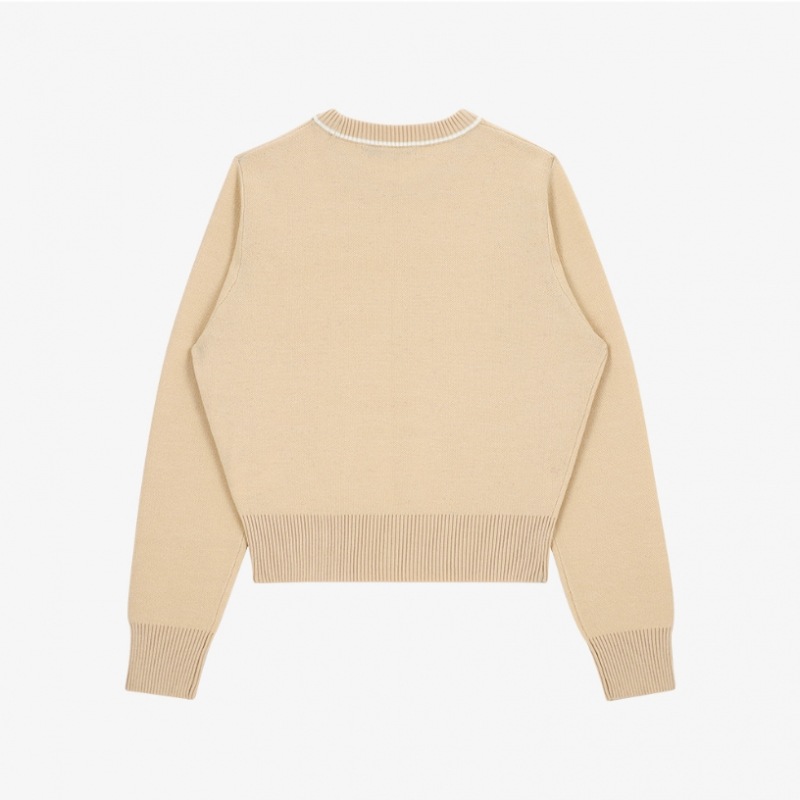 CITYBREEZE ロゴジャカードニット BEIGE
