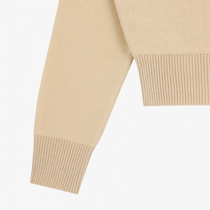 CITYBREEZE ロゴジャカードニット BEIGE