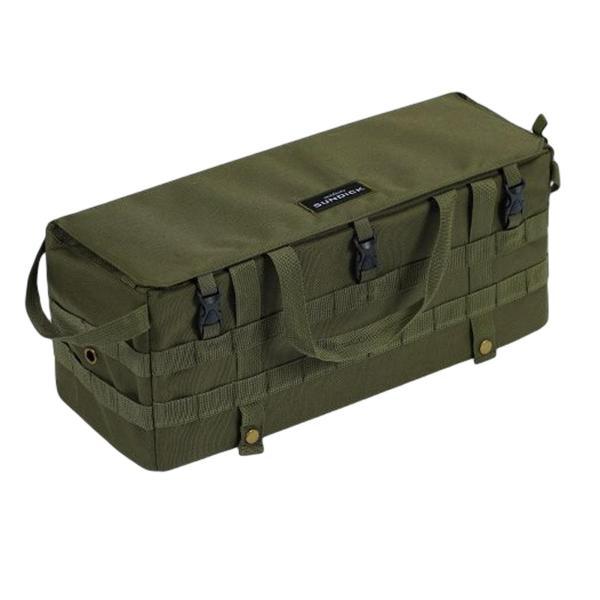 アームレスト サイド オーガナイザー アウトドア マルチ ポケット キャンプ テーブル ストレージ バッグ グリーン