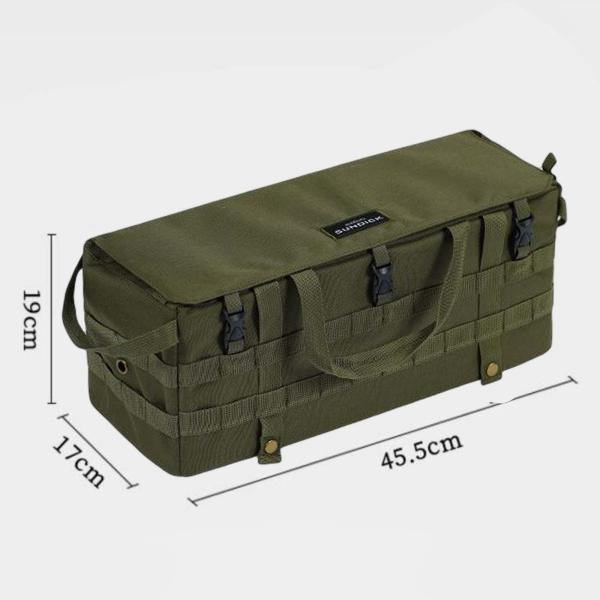 アームレスト サイド オーガナイザー アウトドア マルチ ポケット キャンプ テーブル ストレージ バッグ グリーン