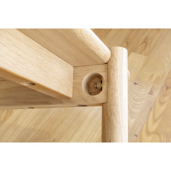 デザイナーズ家具 アンドラ 丸脚 ベンチ 135cm オーク 北欧デザイン